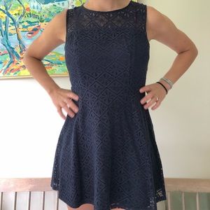 Monteau Los Angeles navy blue dress (size small)